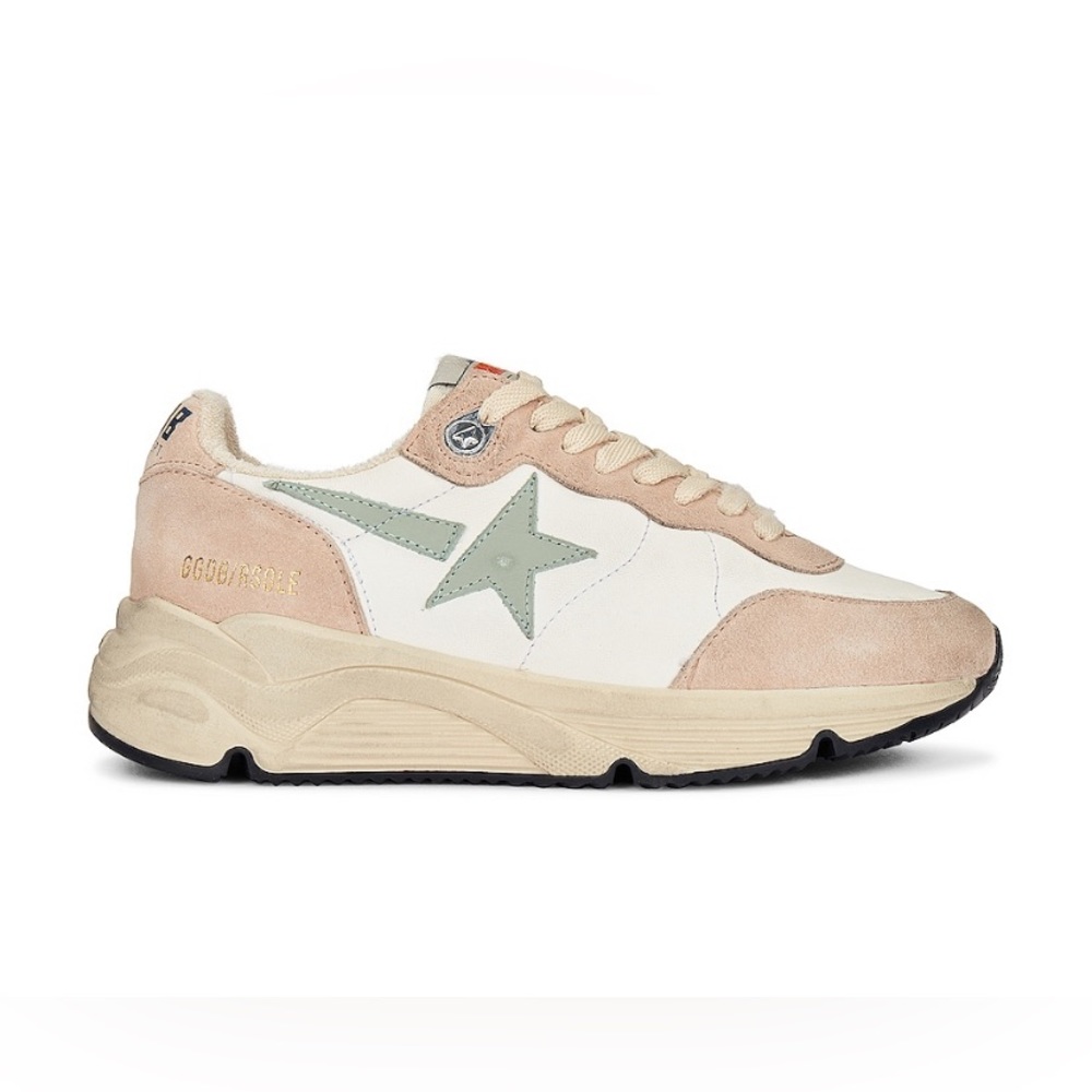 Golden Goose Women Running Dad Sneaker White Nude Aquamarine NIB